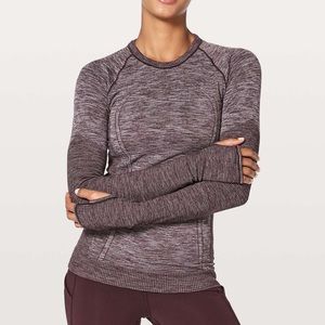 Lululemon Swiftly Wool Pullover Black Cherry